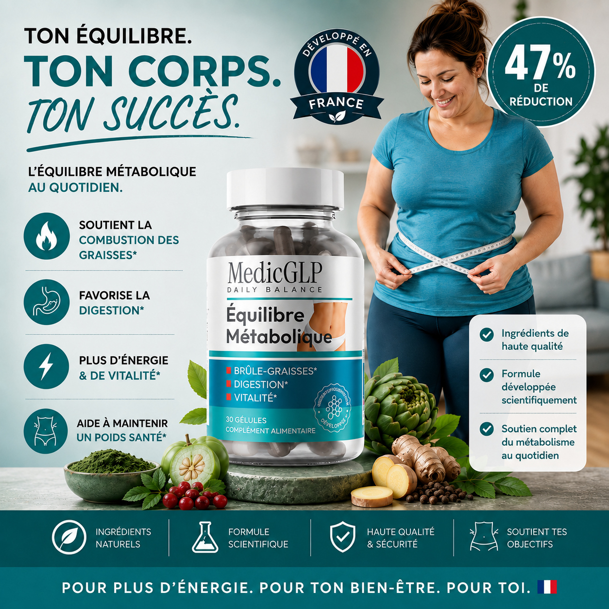 Pack 3 Mois MedicGLP™ - Cure Métabolique 90 Jours